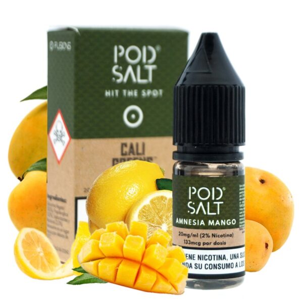 pod salt cali greens - amnesia mango 10ml 11mg