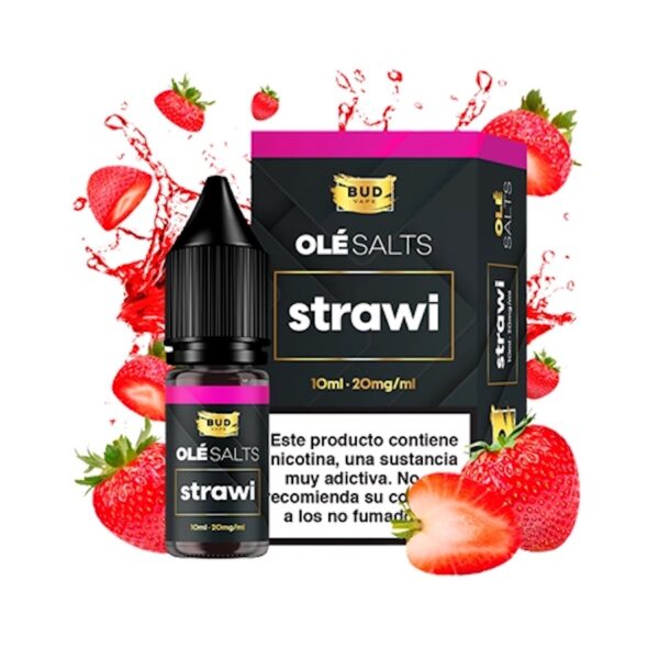 bud vape olé salt - strawi 10ml 10mg