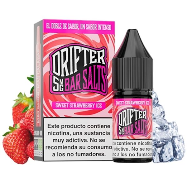 juice sauz drifter bar - sweet strawberry ice 10ml 5mg