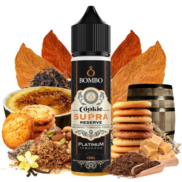 Bombo Platinum Tobacco Aroma Cookie Supra Reserve 15ml Longfill