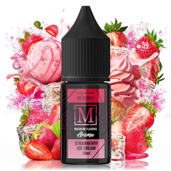 Magnum Vape Pod Juice Aroma Strawberry Ice Cream Longfill 10ml