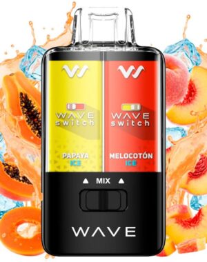 Bud Vape Wave Switch pod desechable Papaya Ice Melocoton Ice 40000 puff
