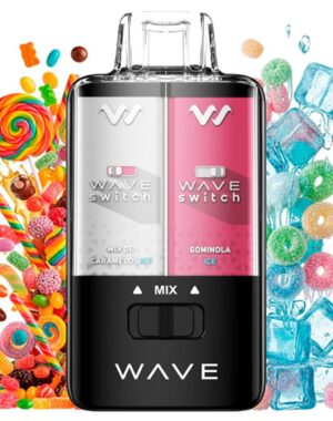 Bud Vape Wave Switch pod desechable Mix de Caramelos Ice Gominola Ice 40000 puff