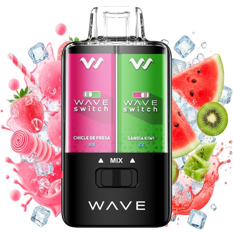 Bud Vape Wave Switch pod desechable Sandia Kiwi Ice Chicle de Fresa Ice 40000 puff