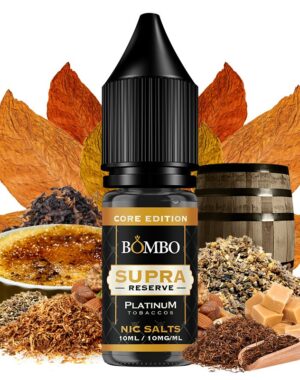 bombo platinum tobacco salt - supra reserve Core 10ml 10mg