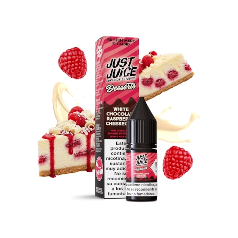 Just Juice Desserts Salts White Chocolate Raspberry Cheesecake 10ml 5mg